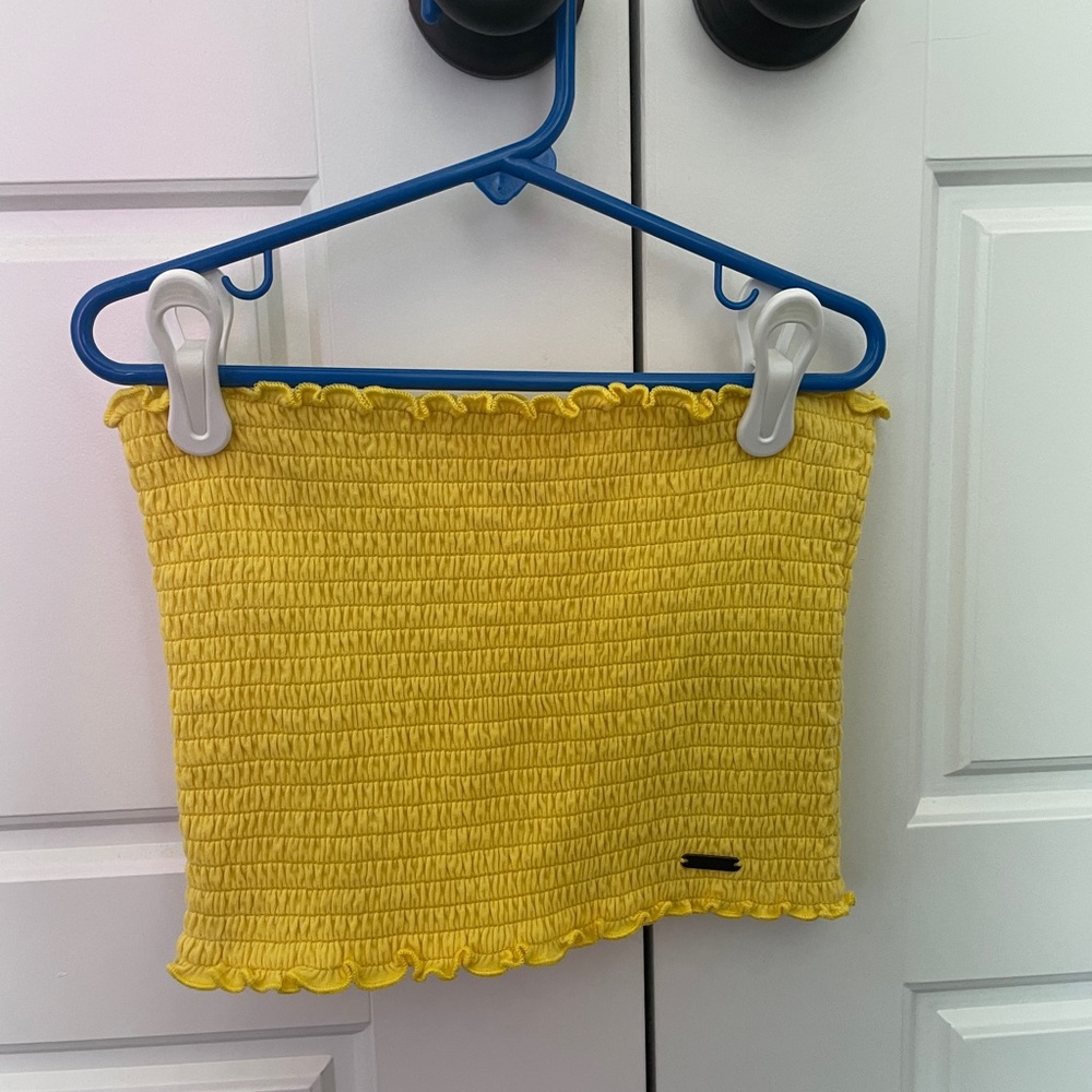 yellow tube top